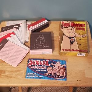 NEW Sex Deck, Vouchers and G string tape measure